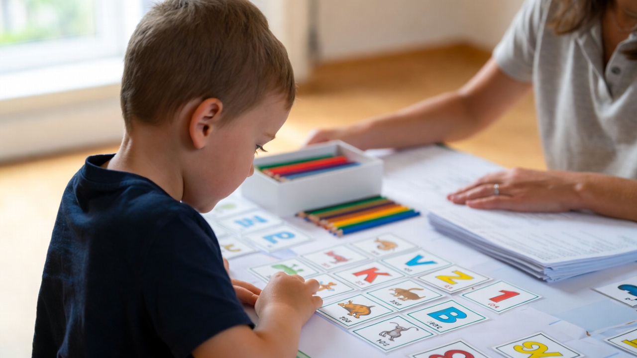 Percorso di sostegno per un bambino nello spettro autistico.