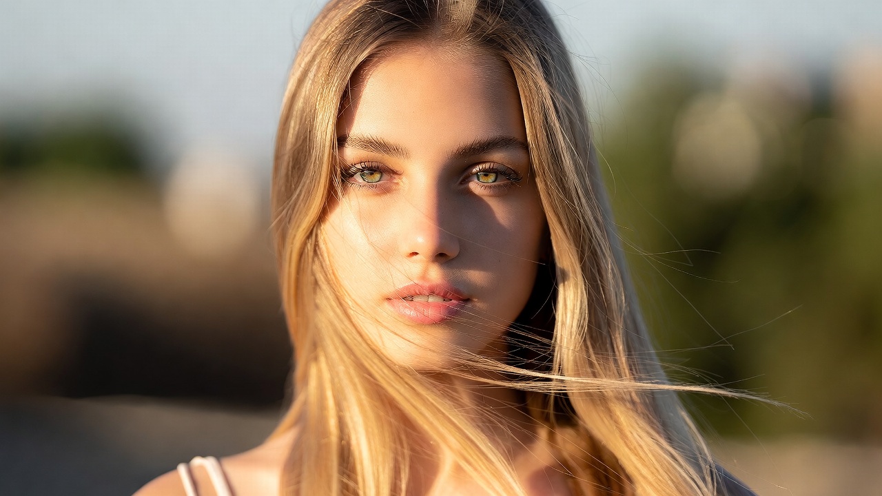 Donna con i capelli biondi