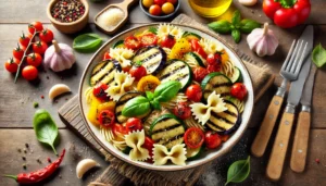 Ricetta facile e veloce: pasta fredda con verdure grigliate